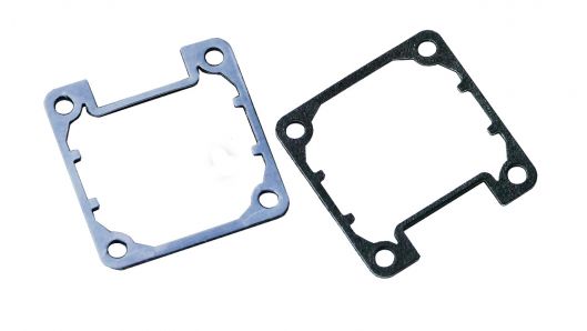 Stanzteil aus Aluminium mit Nitril-Kautschuk-Schaum beschichtet, einseitig selbstklebend